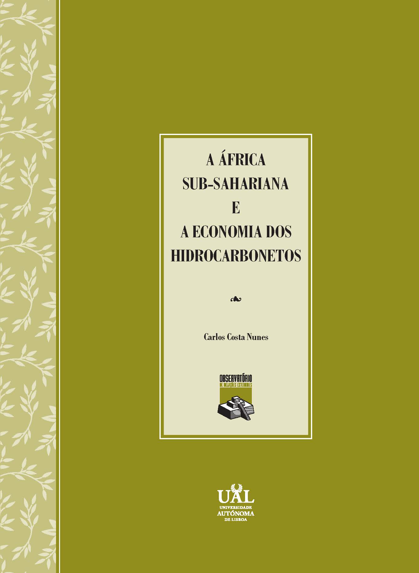 Capa do livro A África Sub-sahariana e a economia dos hidrocarbonetos