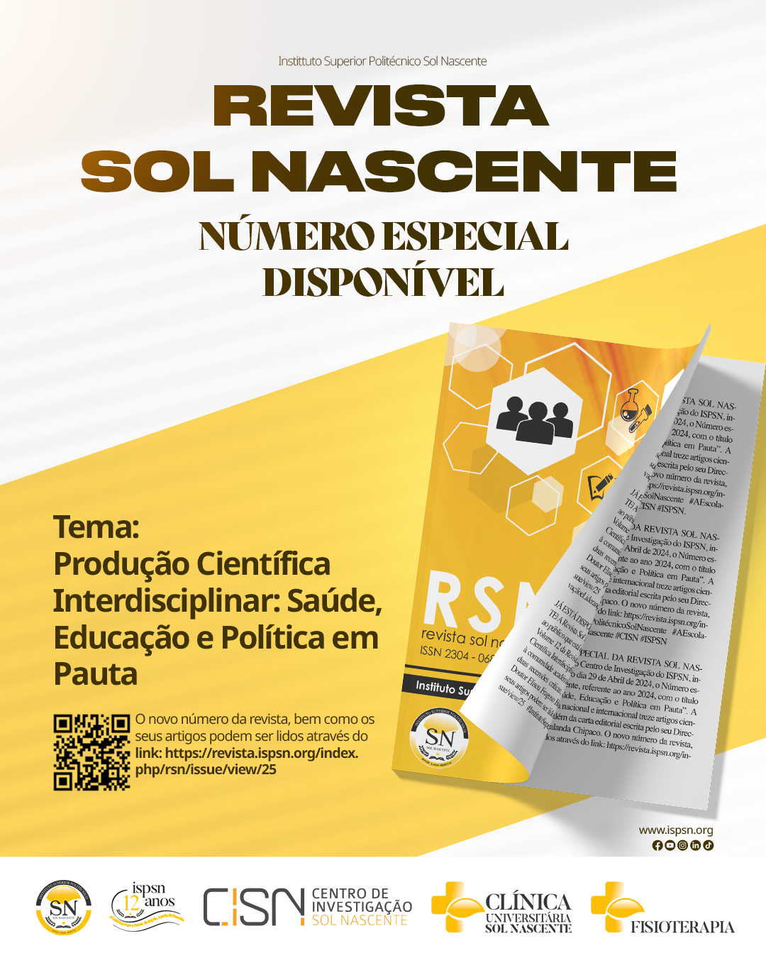 NÚMERO ESPECIAL DA REVISTA SOL NASCENTE, JÁ DISPONÍVEL | ISPSN